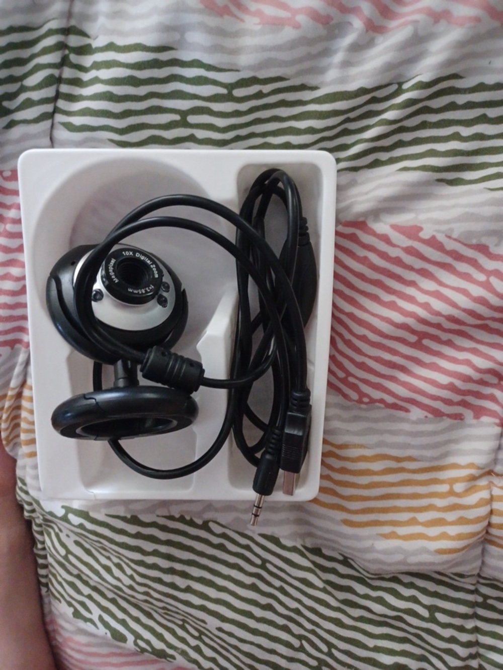 Logitech Black and Silver USB Wired Webcam